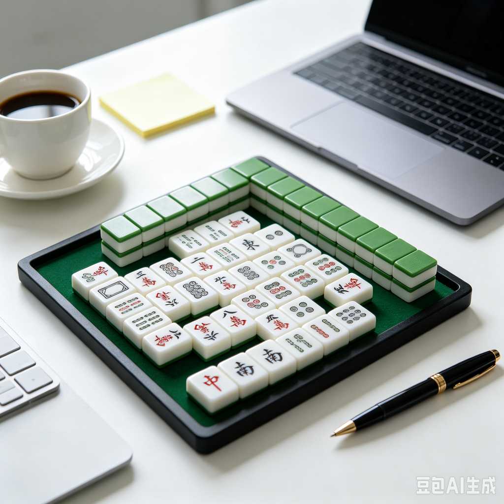 handheld mahjong tiles set