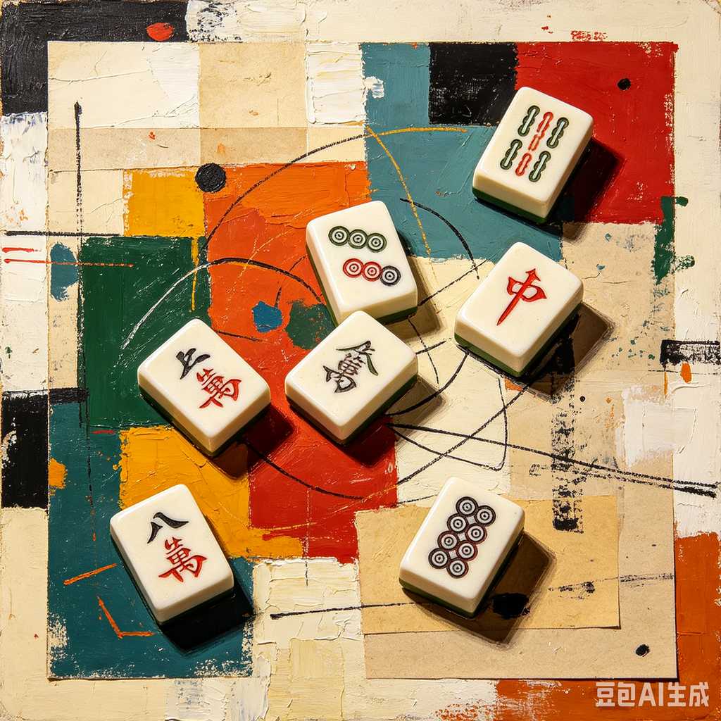 wooden mahjong set